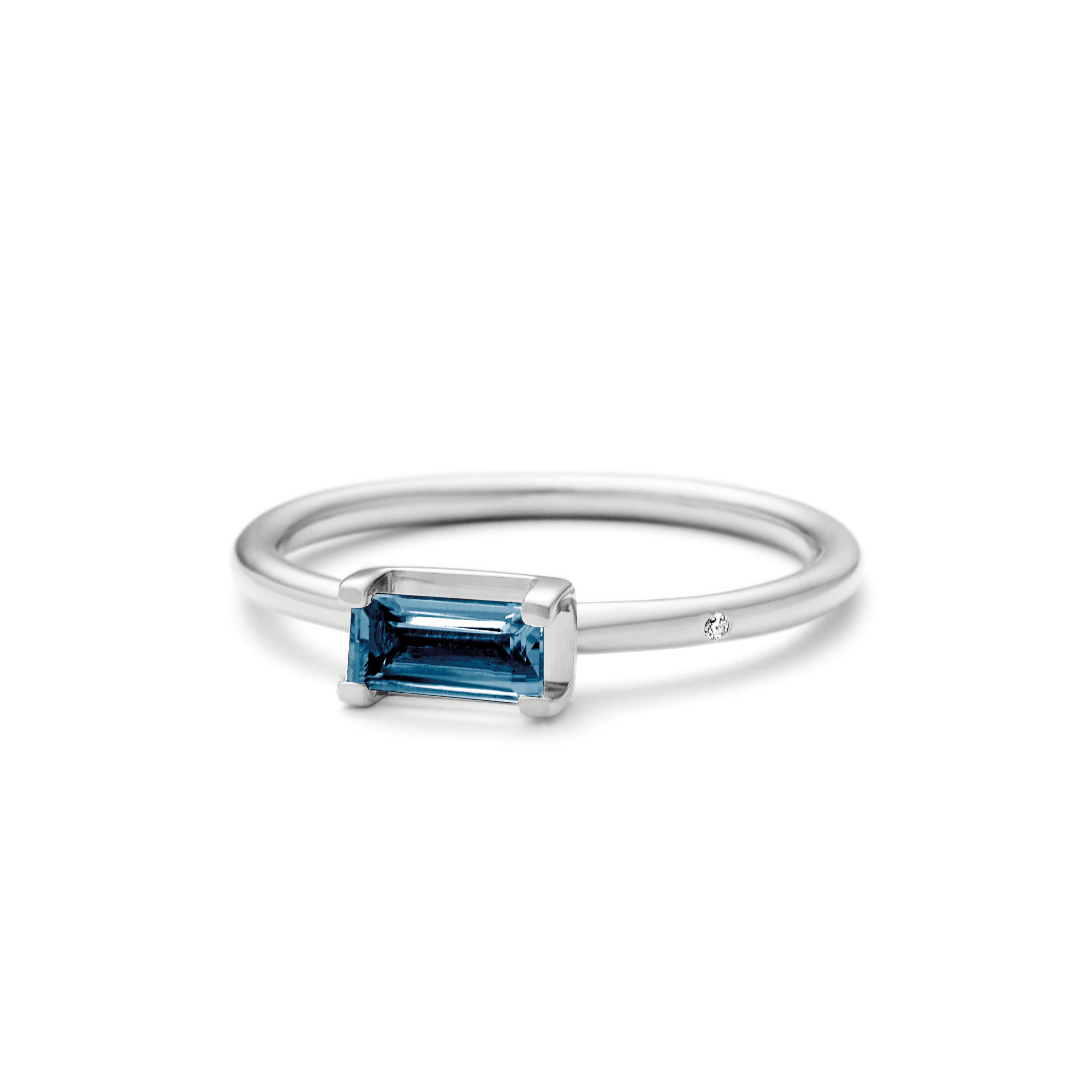 Nord London Blue Ring S - 18kt White Gold
