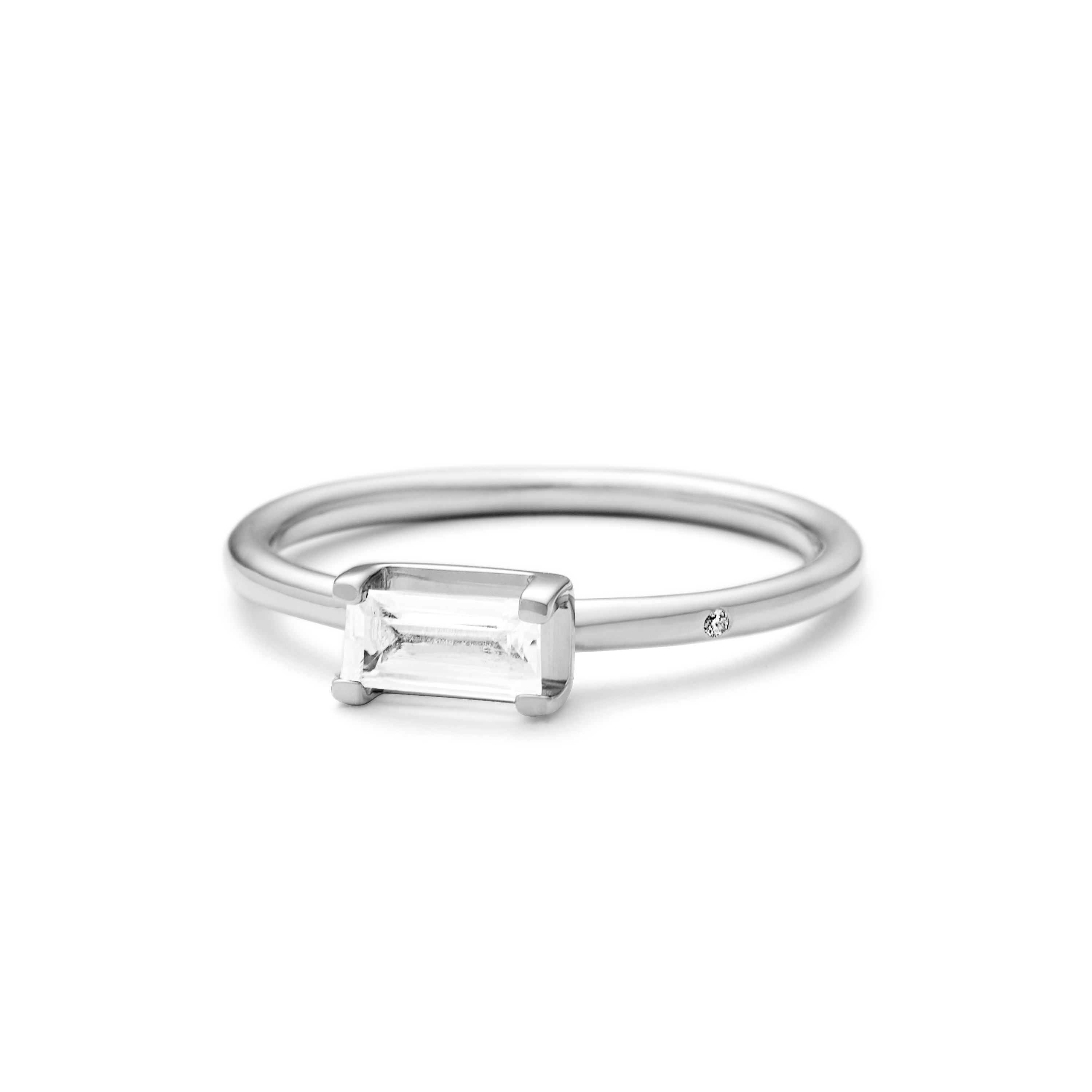 Nord White Ring S - 18kt White Gold