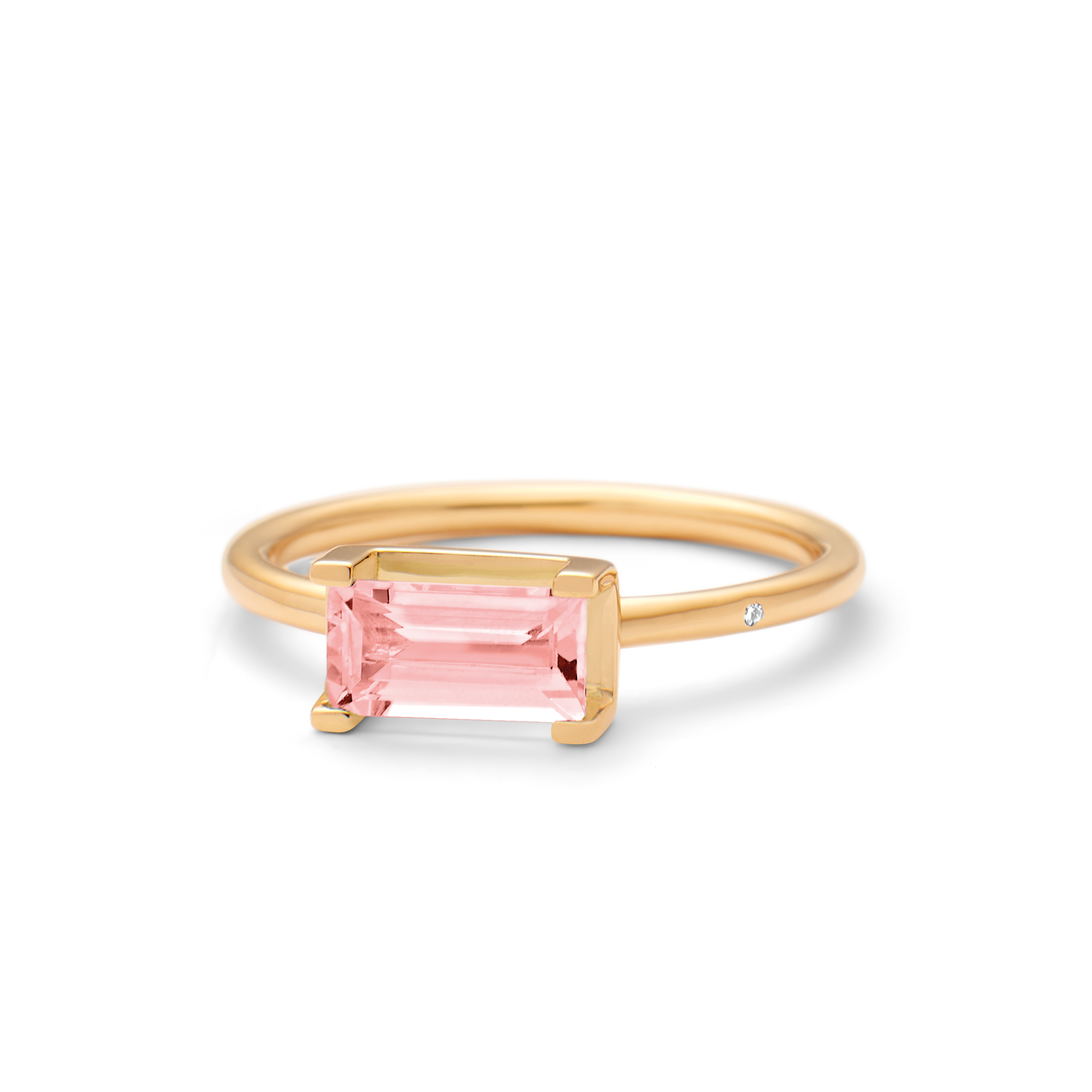 Nord Pink Ring - 18kt Yellow Gold