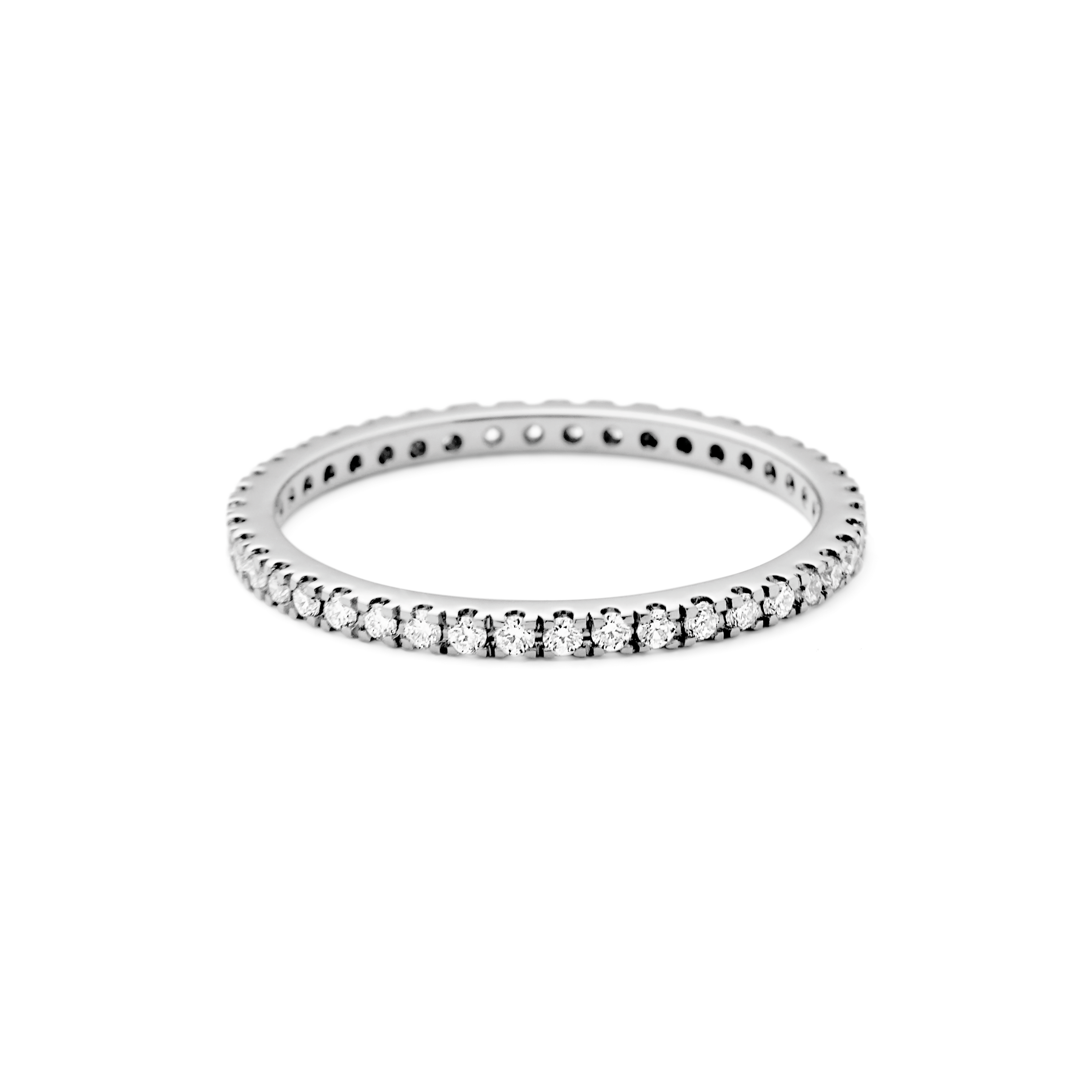 Rock Classic Diamond Ring - 18kt White Gold