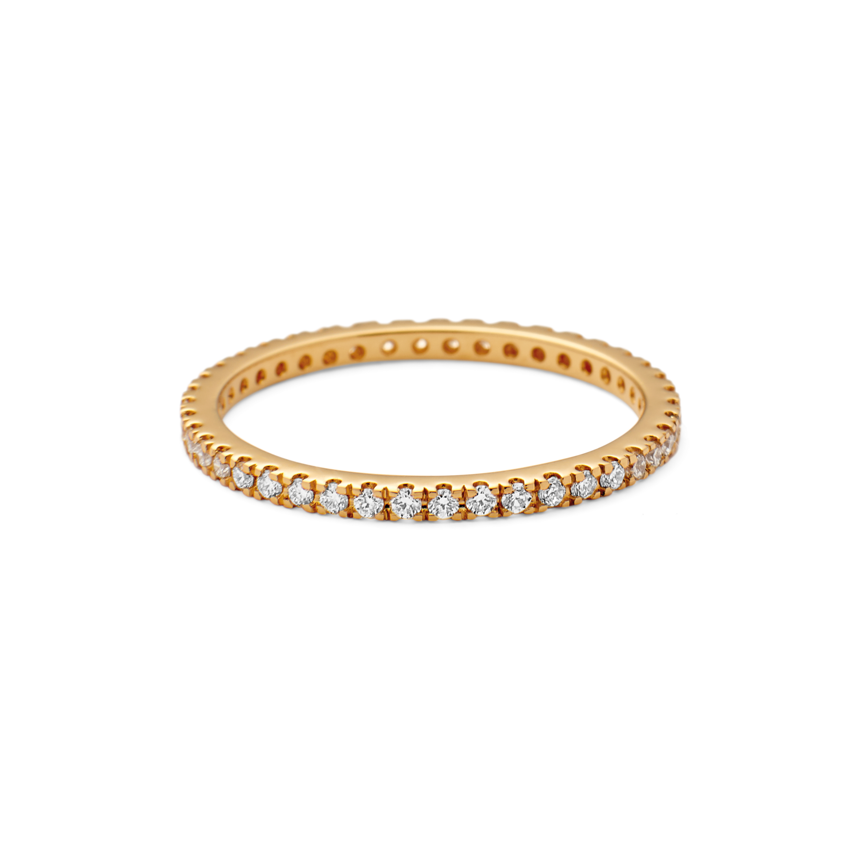 Rock Classic diamond ring - 18kt Yellow Gold