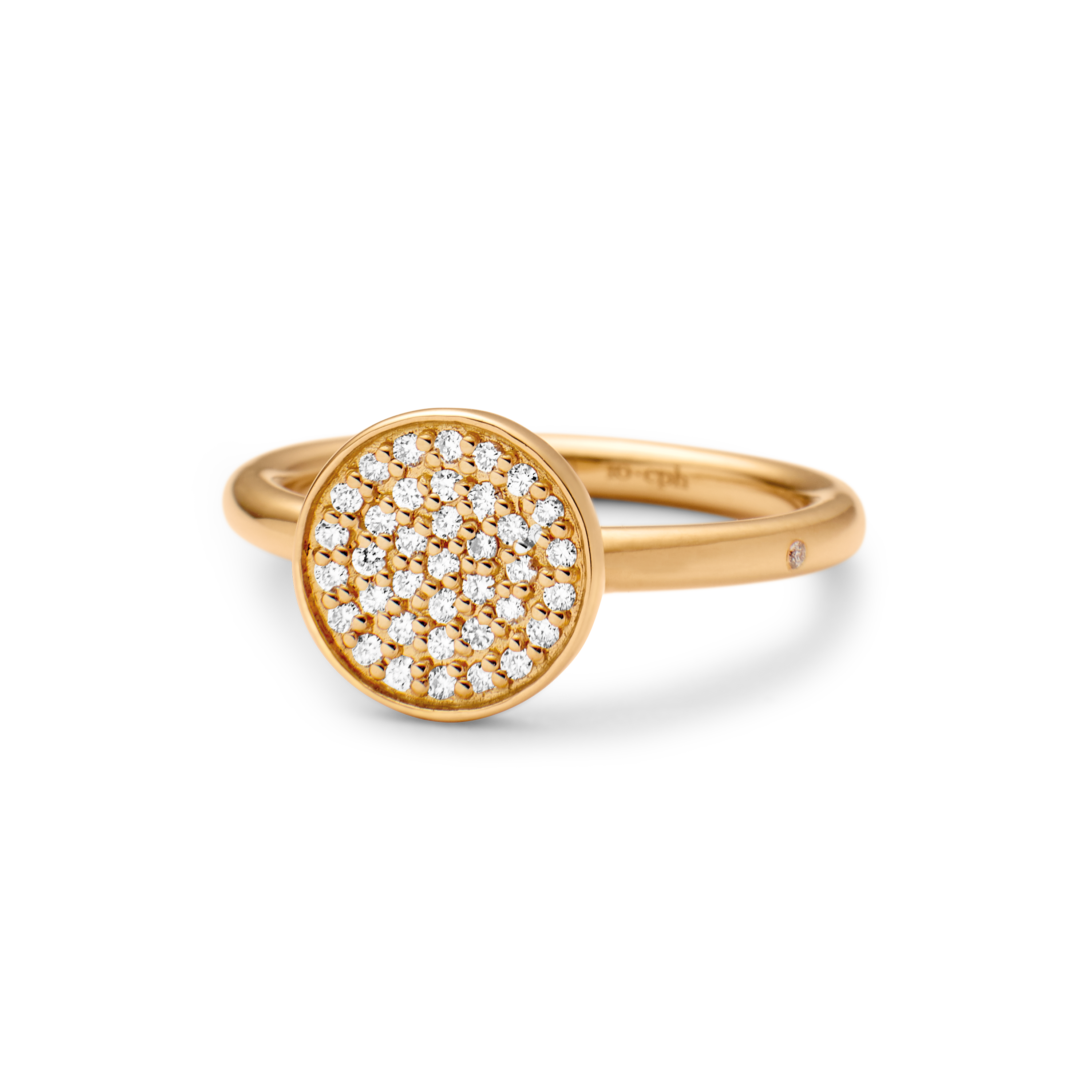 Rock Classic Round Diamond Ring - 18kt Yellow Gold