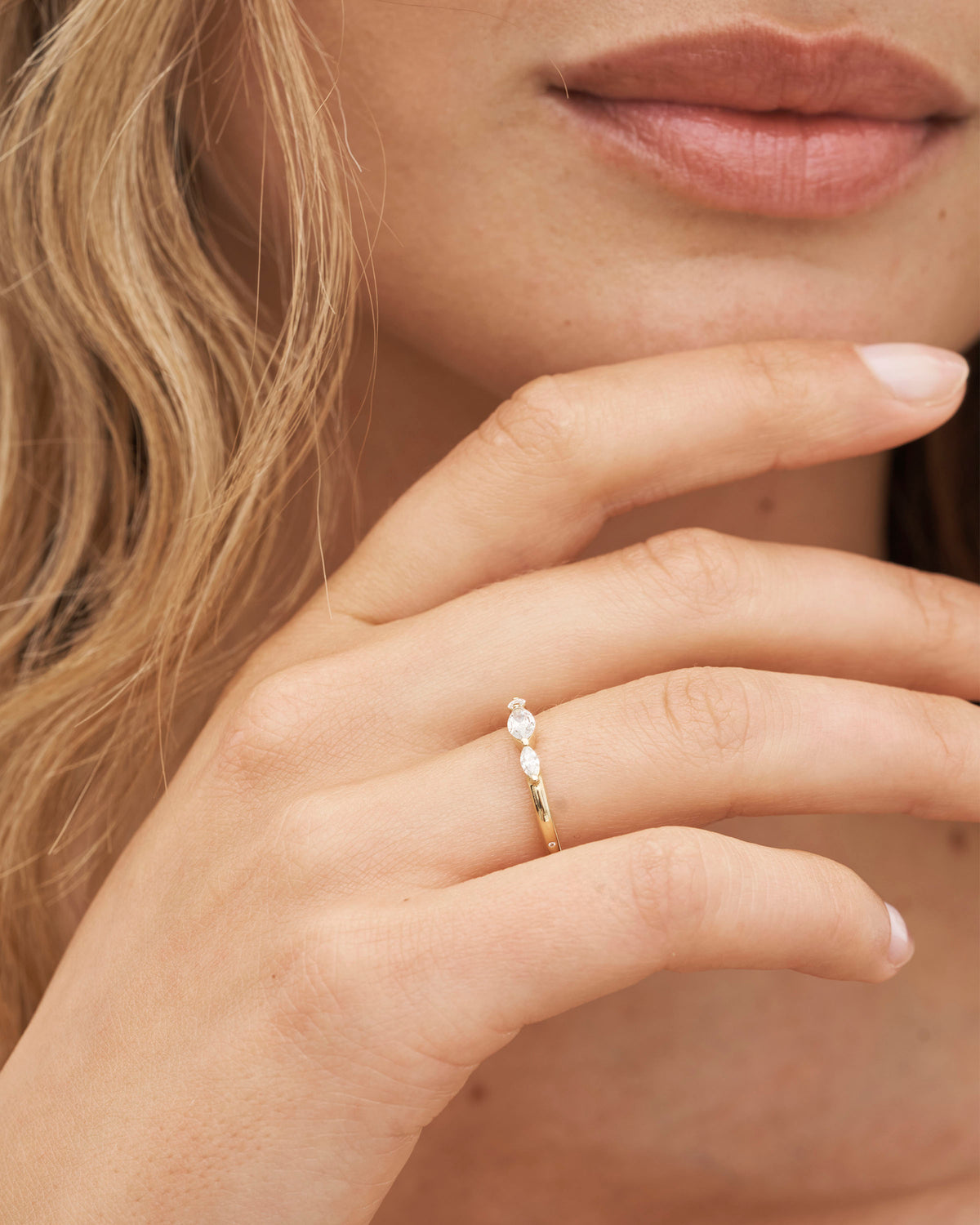 Meant to Be Her Promise Ring - 18kt Yellow Gold