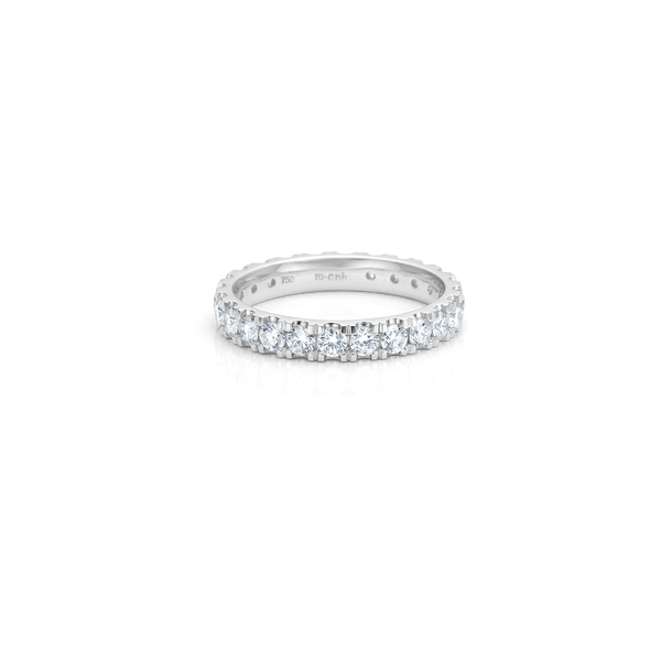 Her Classic diamond ring - 18kt White Gold