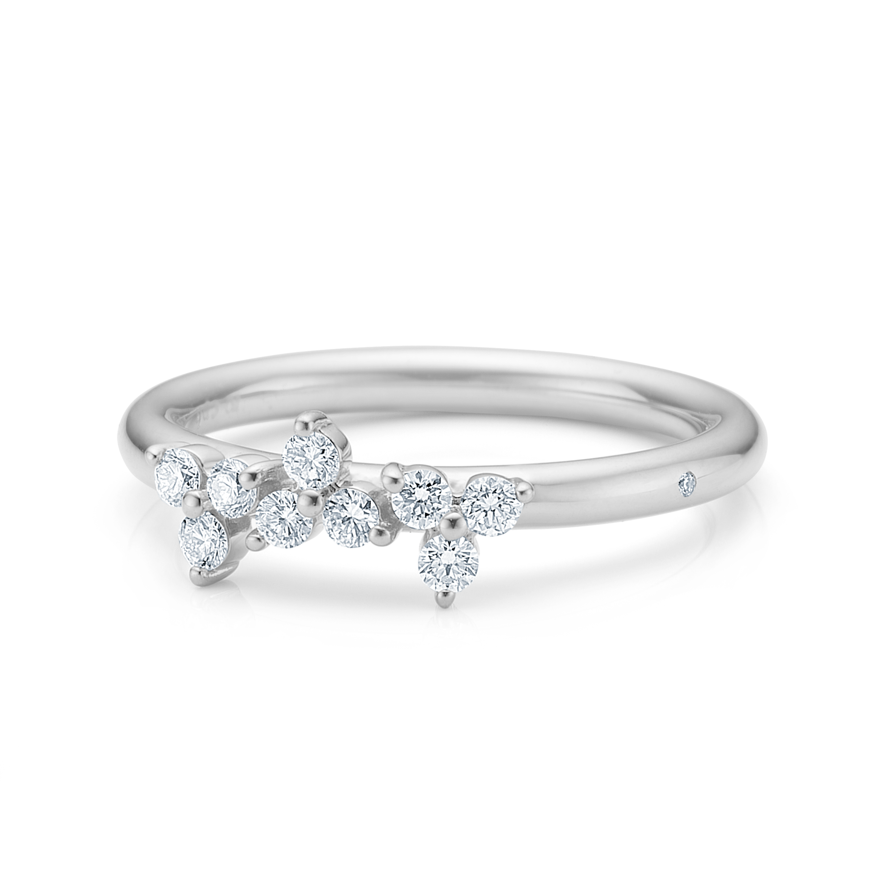 Fryd Diamond Ring M - 18kt White Gold