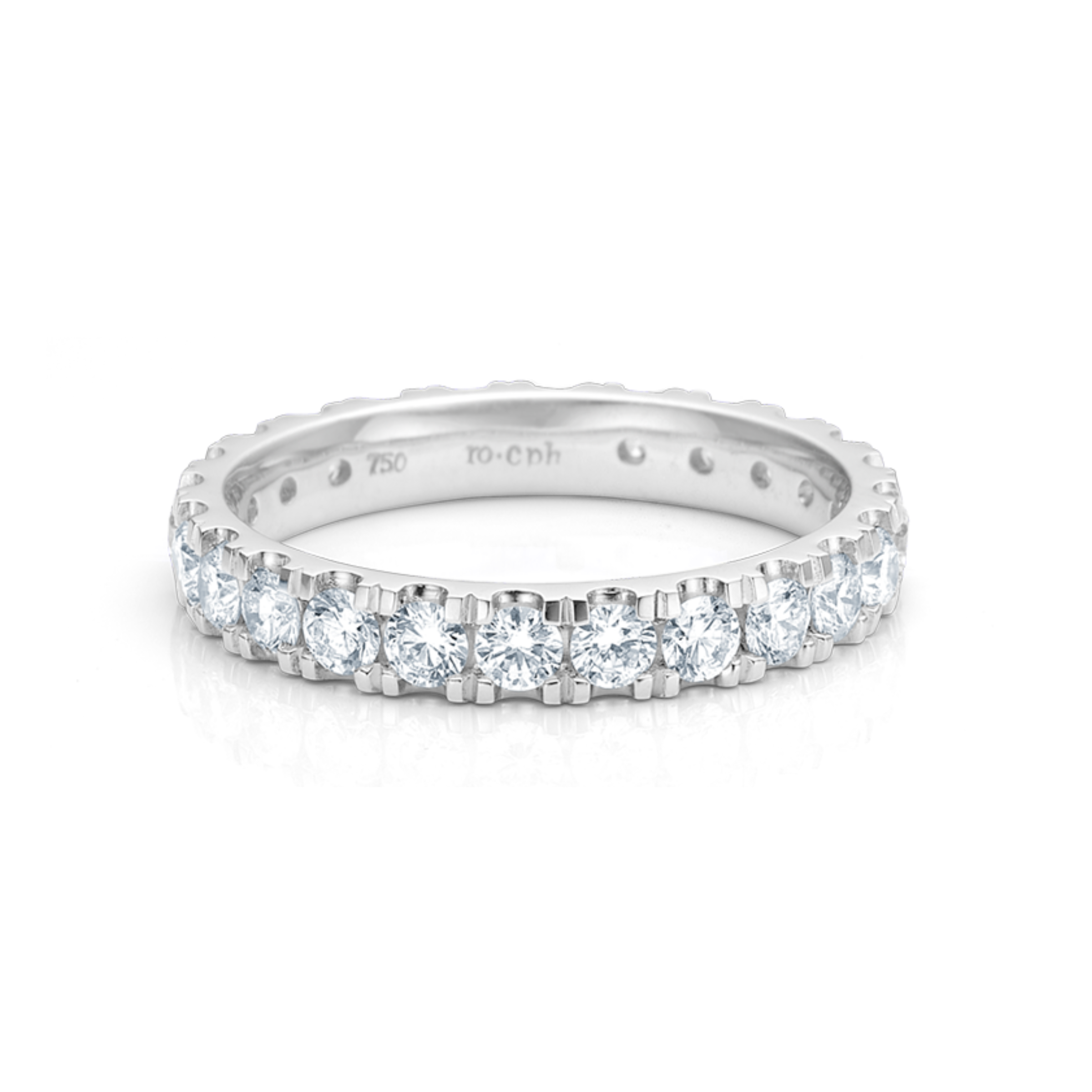 Her Classic diamond ring - 18kt White Gold