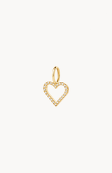 Symbols Open Heart Diamond pendant - 18kt Yellow Gold