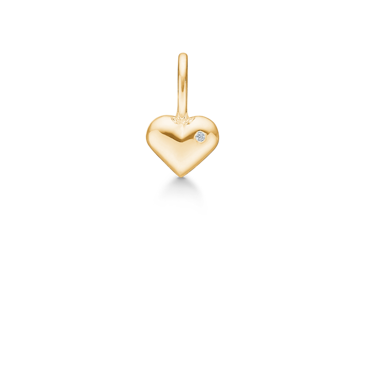 Rock My Heart Pendant - 18kt Yellow Gold