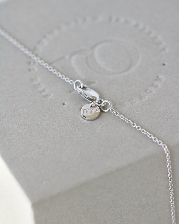 Ro Necklace - 18kt White Gold
