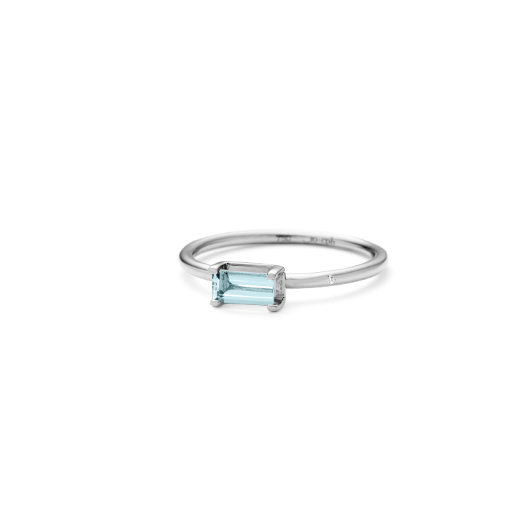 Nord Blue Ring S - 18kt White Gold