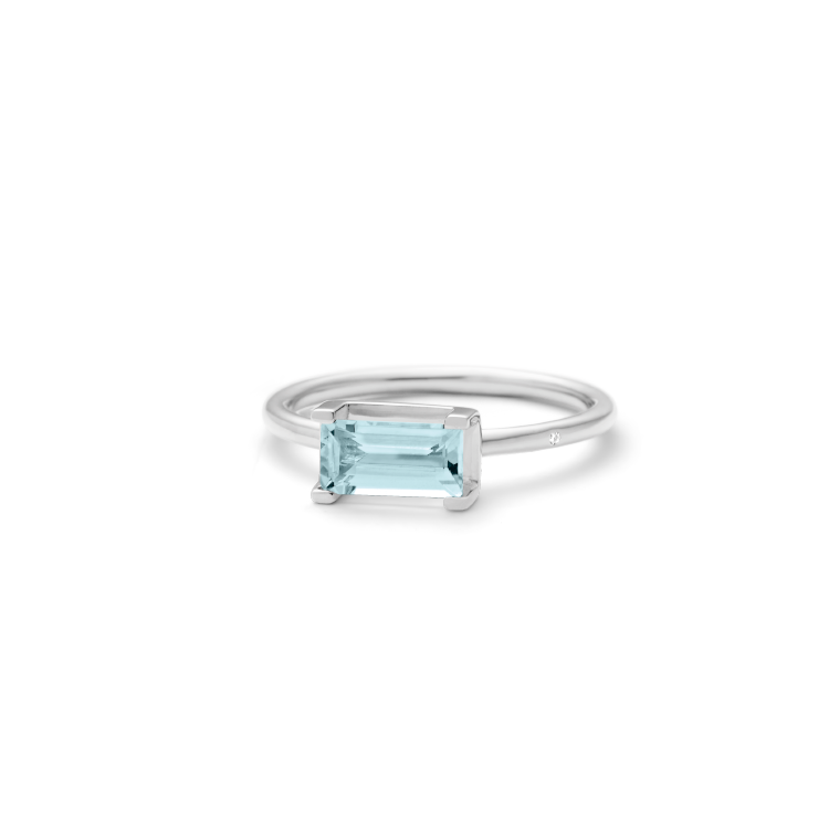 Nord Blue Ring - 18kt White Gold