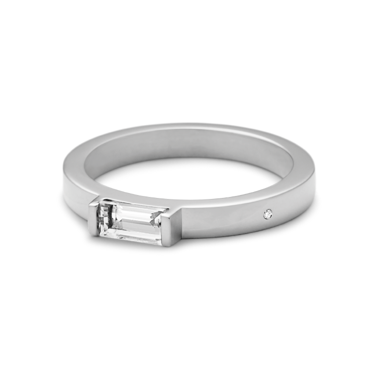 Meant to Be Her True Love Band - 18kt White Gold