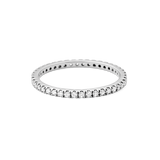 Rock Classic Diamond Ring - 18kt White Gold