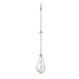 Fryd Baroque Pearl Ear-Pendant L - 18kt White Gold