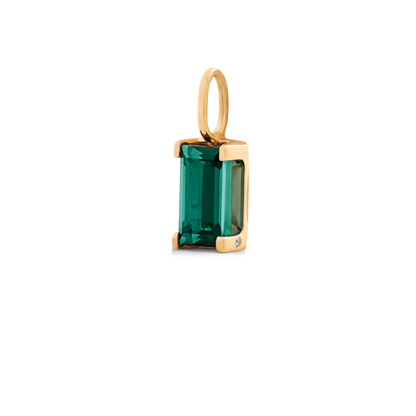 Nord Green Pendant - 18kt Yellow Gold