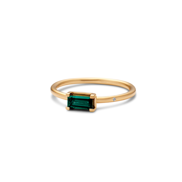 Nord Green Ring S - 18kt Yellow Gold