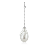 Fryd Baroque Pearl Ear-Pendant - 18kt White Gold