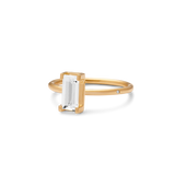 Nord White Ring Turned - 18kt Yellow Gold