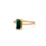 Nord Green Ring Turned - 18kt Yellow Gold
