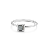 Raw Diamond Ring - 18kt White Gold