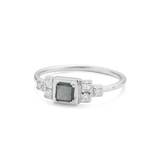 Raw Classic Diamond Ring - 18kt White Gold