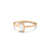 Nord White Ring S Turned - 18kt Yellow Gold