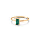 Nord Green Ring S Turned - 18kt Yellow Gold