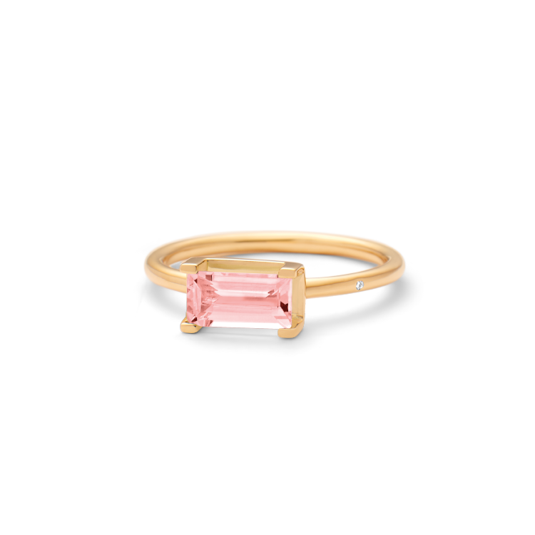 Nord Pink Ring - 18kt Yellow Gold