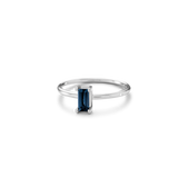 Nord London Blue Ring S Turned - 18kt White Gold