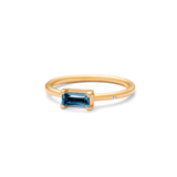 Nord London Blue Ring S - 18kt Yellow Gold