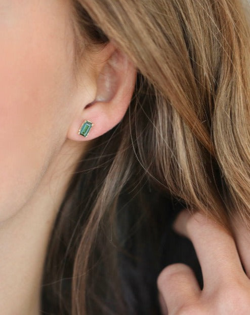 Nord Green Earring - 18kt White Gold