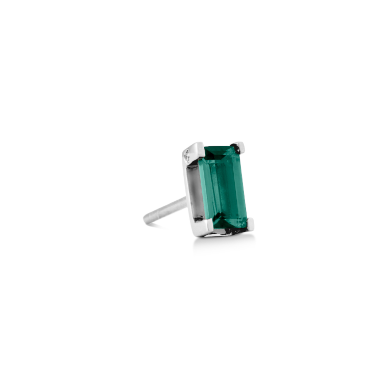 Nord Green Earring - 18kt White Gold
