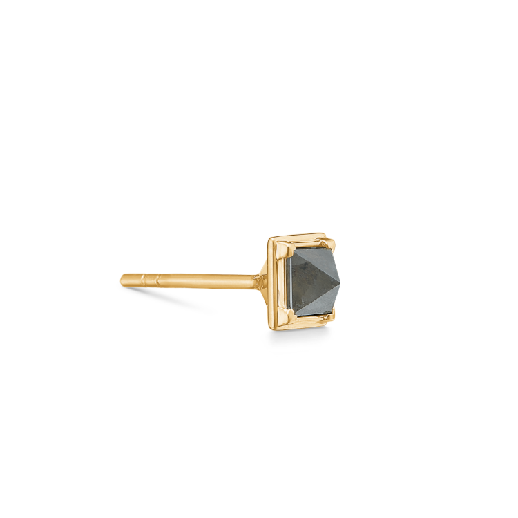 Rå Pointy Diamond Earring - 18kt Yellow Gold