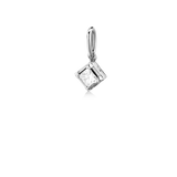 Raw Classic Diamond Pendant M - 18kt White Gold