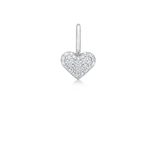 Rock My heart Diamond Pendant - 18kt White Gold