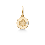 Inner Peace Crown Chakra Pendant - 18kt Yellow Gold