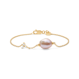 Fryd Diamond Pearl Bracelet - 18kt Yellow Gold