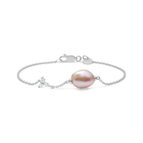 Fryd Diamond Pearl Bracelet - 18kt White Gold