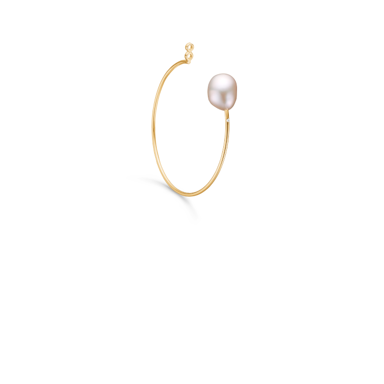 Fryd Pink Pearl Earring-Pendant - 18kt Yellow Gold