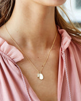 Nord White Pendant - 18kt Yellow Gold