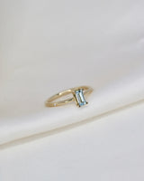 Nord Blue Ring S Turned - 18kt Yellow Gold