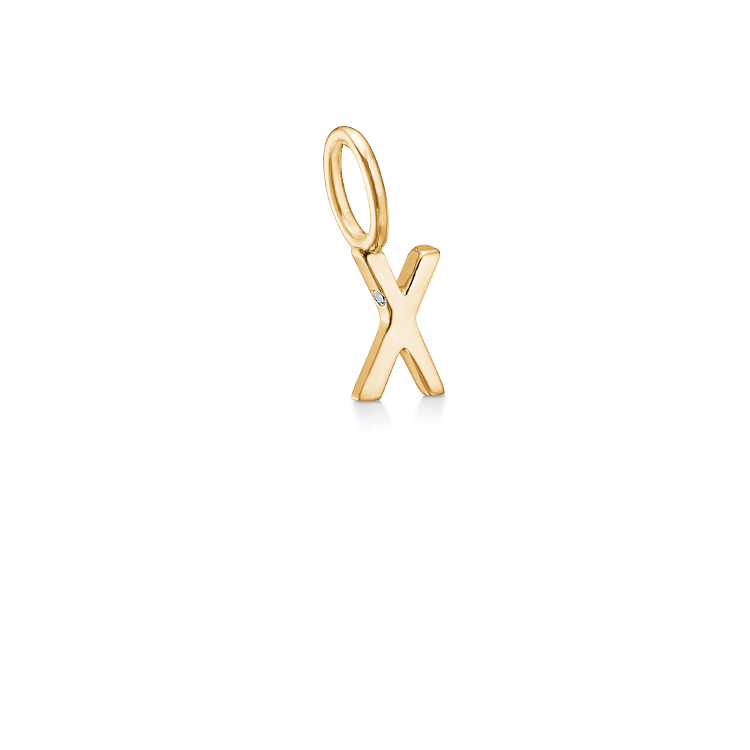 My X Pendant - 18kt Yellow Gold