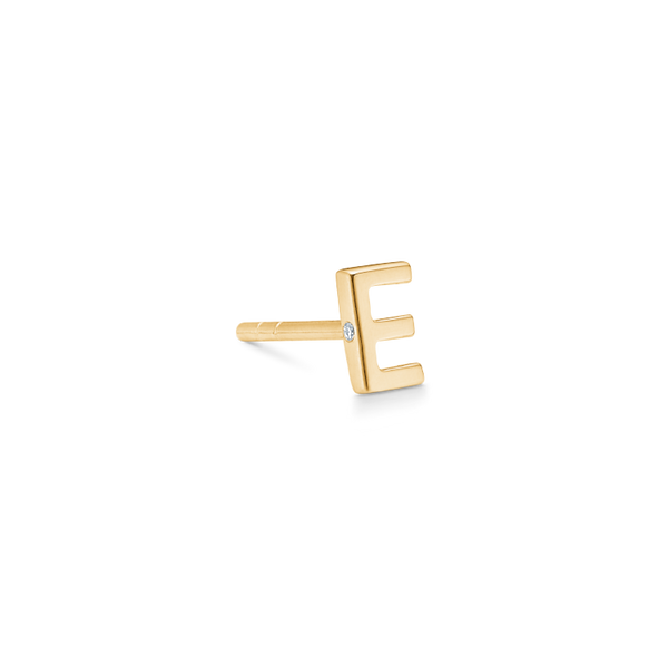 My E Earring - 18kt Yellow Gold
