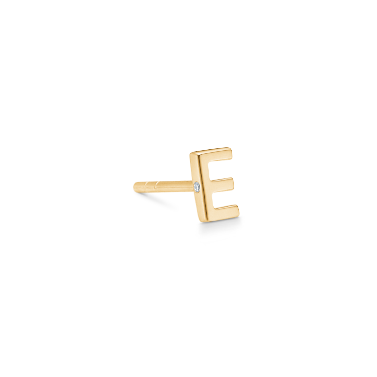 My E Earring - 18kt Yellow Gold
