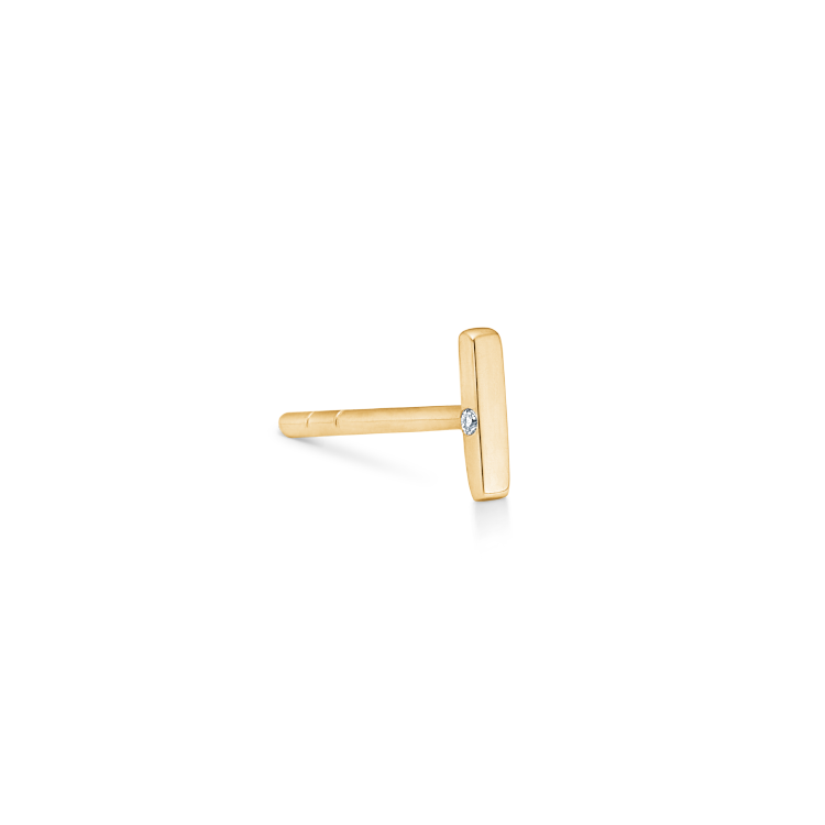 My I Earring - 18kt Yellow Gold