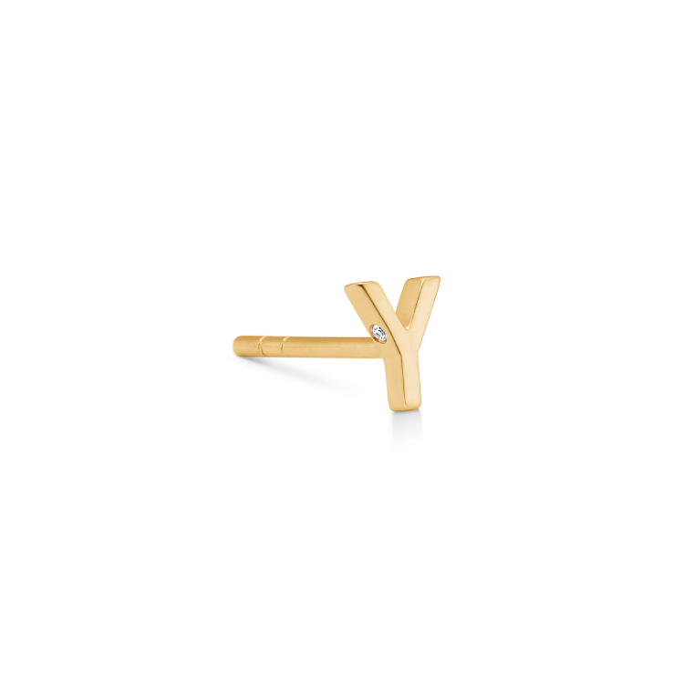 My Y Earring - 18kt Yellow Gold