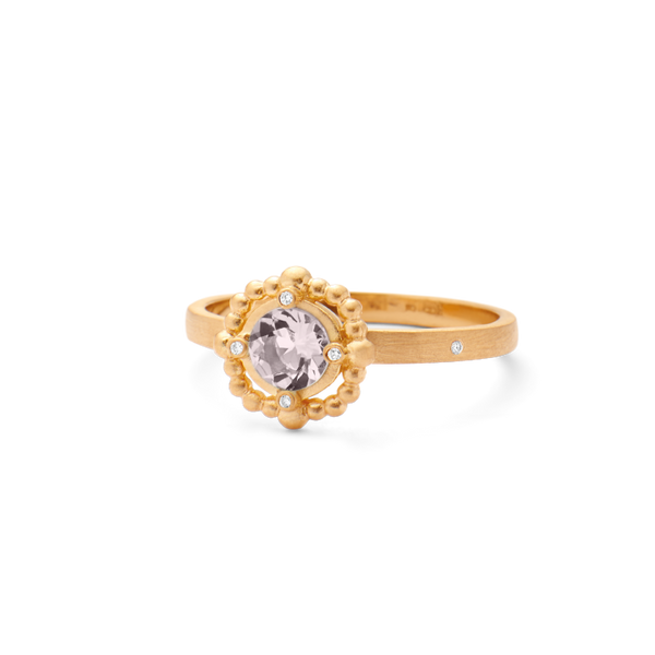 Orbit Rose Ring - 18kt Yellow Gold
