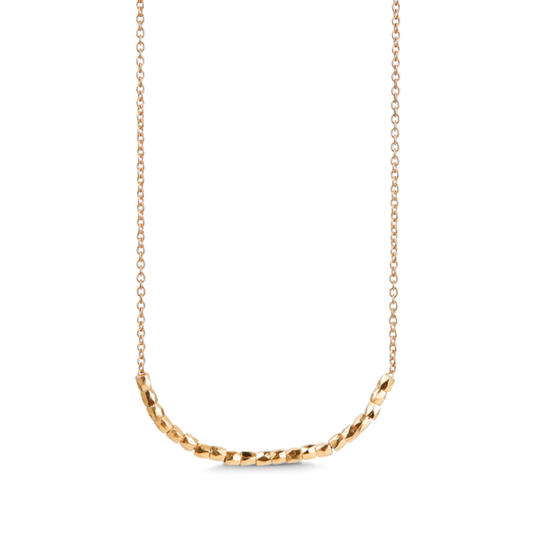 Rock Beads Me Necklace 45 cm - 18kt Yellow Gold