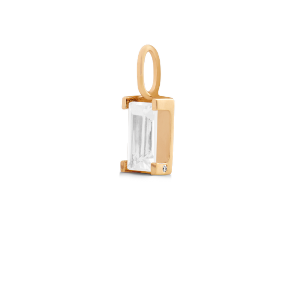 Nord White Pendant - 18kt Yellow Gold