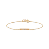 Rock Square Diamond Bracelet - 18kt Yellow Gold
